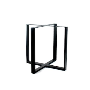 Metal Dining Table Base/Made in USA/Marble/Granite/Round Top/Pedestal Base/Satin Black Powdercoat Finish/2.5 x 1 Steel