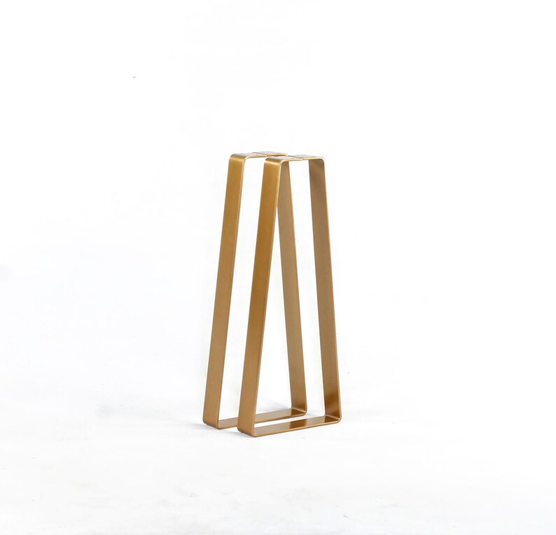 Set of 2 Heavy Duty Gold Sofa Table Legs/wide Bottom Etsy