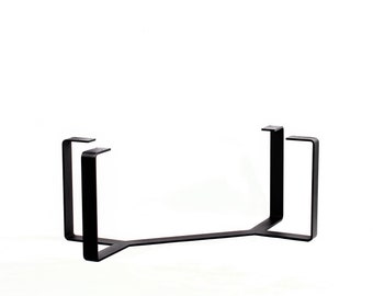 V Frame Base For Coffee Table/Made in USA/Night Stand/Textured Satin Black Powdercoat/Hand Fabricated To Order/2.5 x 3/8 Flat Steel.