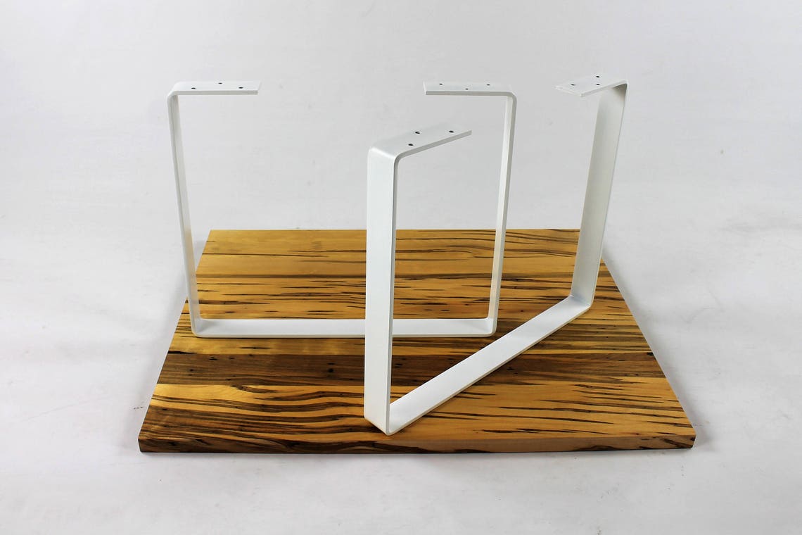 White Steel Coffee Table Legs/white Semigloss Powdercoat Etsy