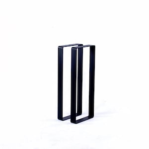 Heavy Duty Steel Sofa Table Legs/Powdercoat Finish/Metal Couch Table Legs/You Choose Height and Width/Set of Two/ Hand Fabricated in America