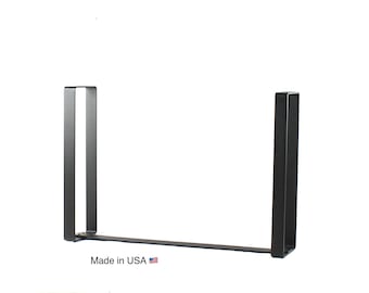 Metal Sofa Table Base/Powdercoat Finish/Metal Couch Table Legs/You Choose Height and Width/Set of Two/ Hand Fabricated in America