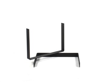 Outside Mounting Steel Coffee Table Legs/Black Metal End Table Legs/Black Powdercoat Finish/Choose Your Height and Width/Built in USA