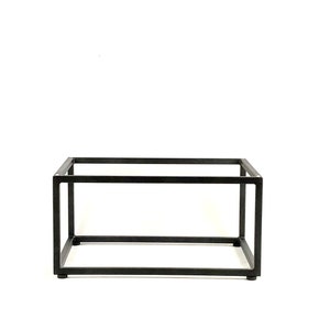 Box Frame Base For Coffee Table/Made in USA/Night Stand/Textured Satin Black Powdercoat/Hand Fabricated To Order/1 x 1 Square Steel