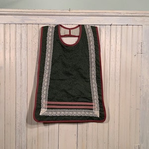 Eating Coverup Waterproof Backed Cotton, Velco Adjustable Neck. For Seniors, Disabled, Special Needs Youth. A Useful Gift Handmade in USA