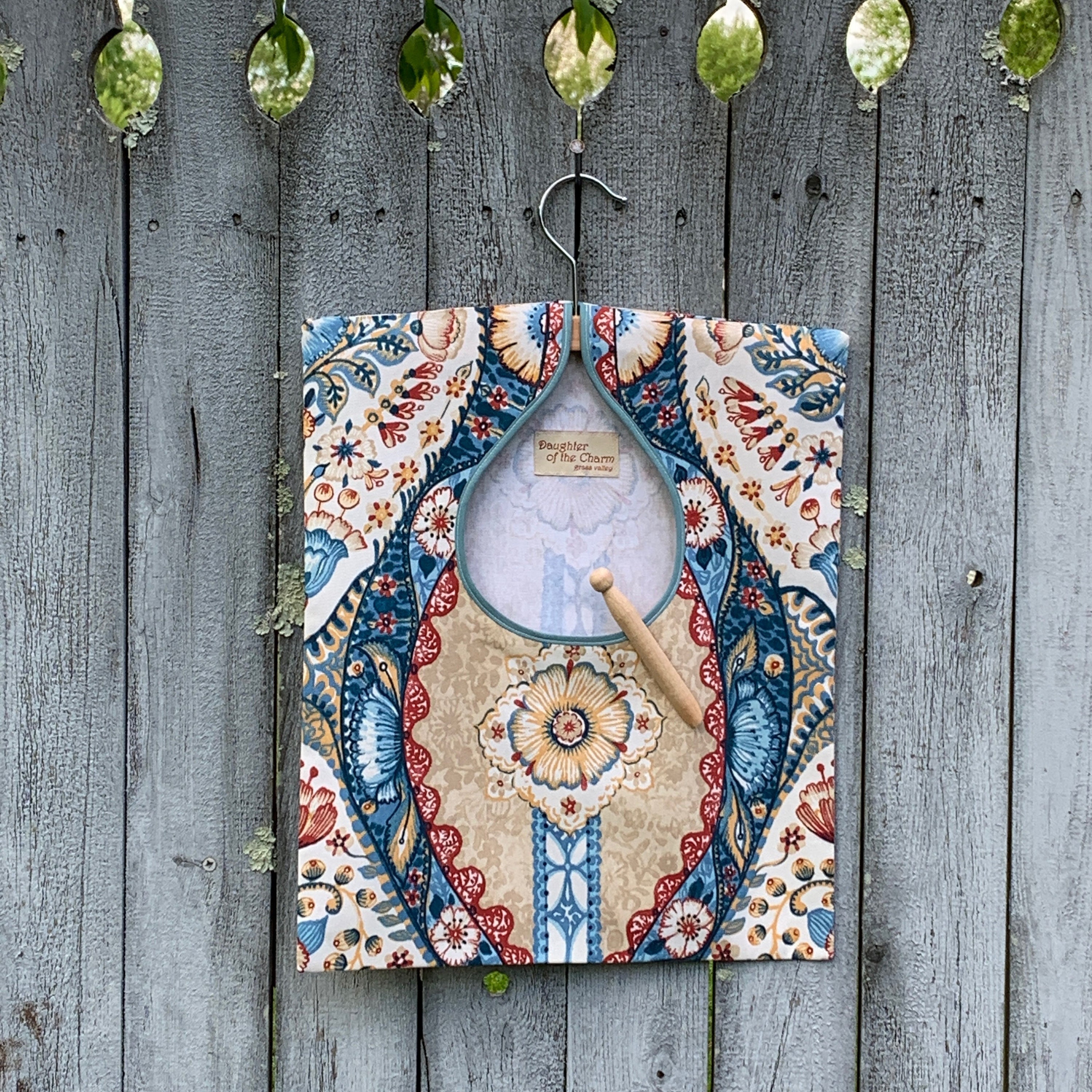 Porte-épingle à Linge Vintage – Gris, à Suspendre, Taille Moyenne, Sans épingles