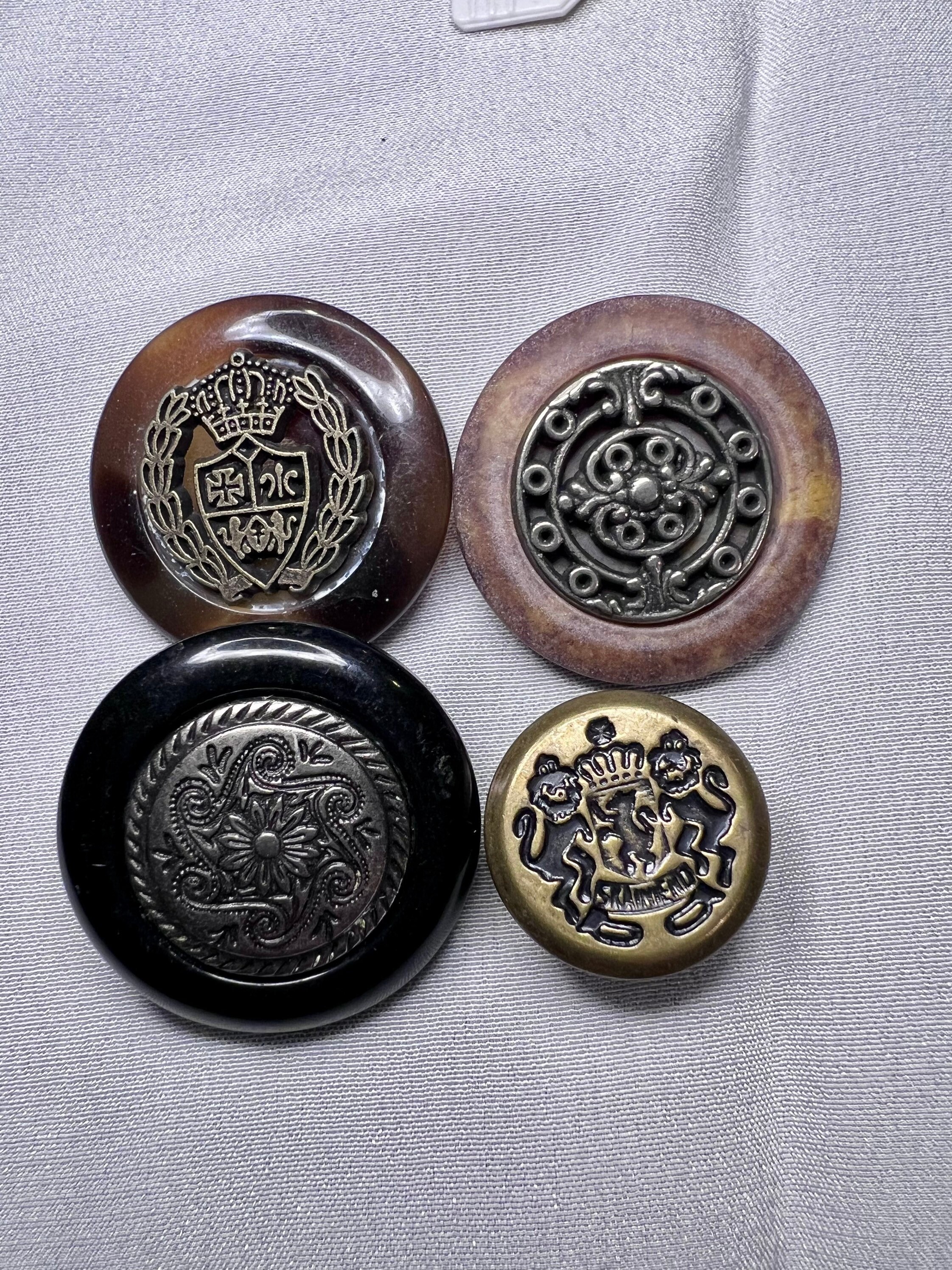 Tory Burch Metal Gold Black Replacement Buttons
