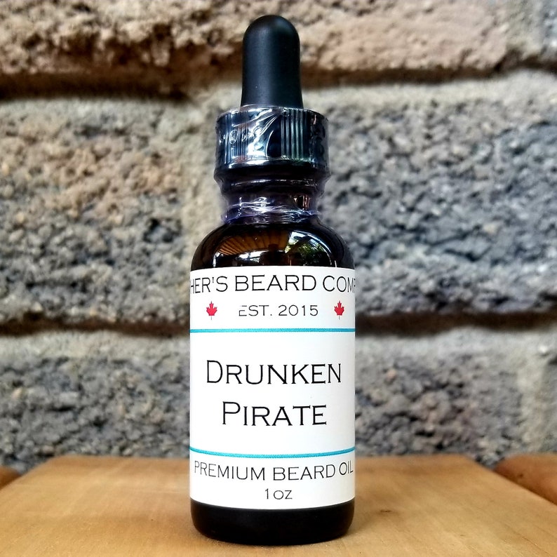 Beard Oil Drunken Pirate Bay Rum Etsy