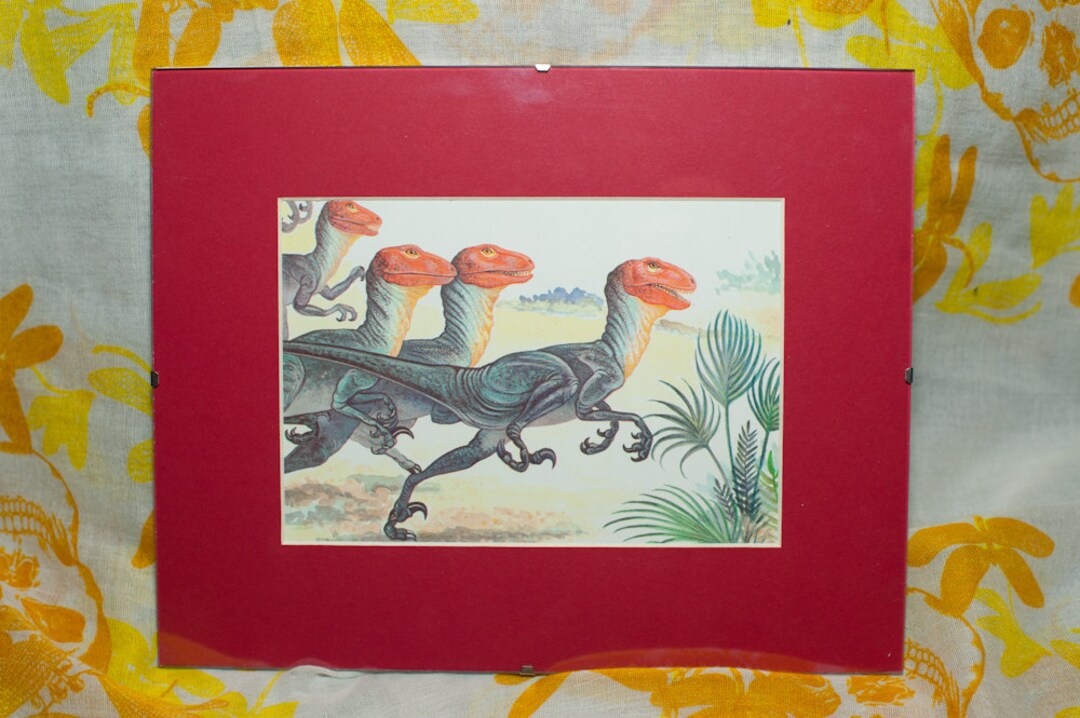 Cute Deinonychus Art Board Print for Sale by saradrawspaleo