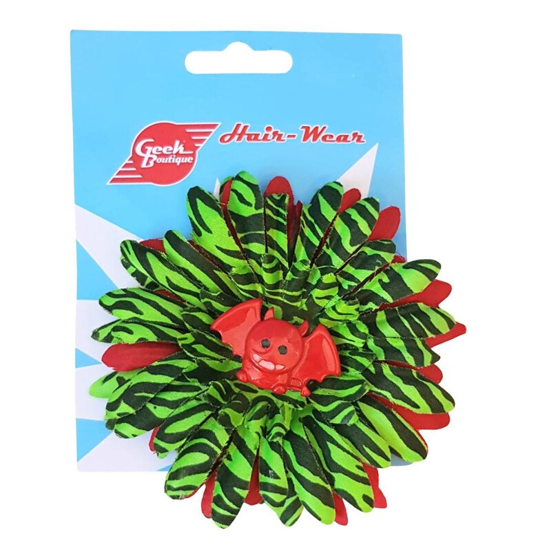 Zombie Bat Fabric Flower Hair /& brooch accessory
