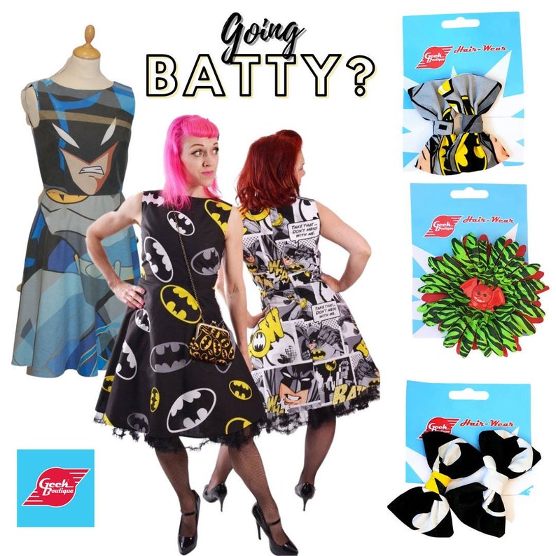 Zombie Bat Fabric Flower Hair /& brooch accessory
