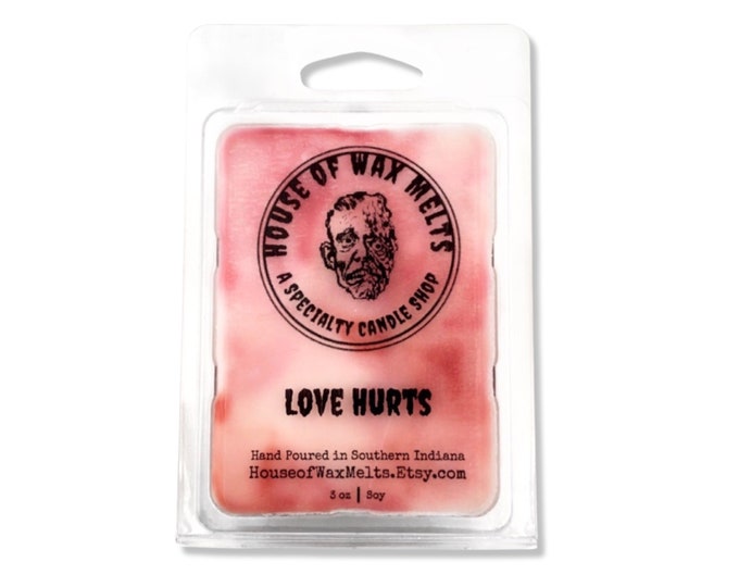 Fruit Punch Scented Wax Melts, "Love Hurts" by House of Wax Melts, Perfect for Valentine's Day, Made with Soy Wax, AKA Wickless Candle Cubes