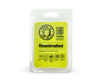 Refreshing Lime Horror Themed Wax Melts | Reanimated by House of Wax Melts | 3oz 85g | Handmade in Indiana