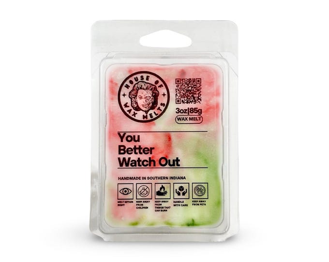 Marshmallow Fireside Scented Christmas Wax Melts - "You Better Watch Out" by House of Wax Melts - Seasonal Collection - Limited Edition