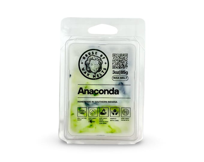 Brazilian Scented Wax Melts | Anaconda by House of Wax Melts | 3oz 85g | Handmade Indiana