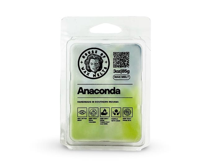 Brazilian Scented Wax Melts | Anaconda by House of Wax Melts | 3oz 85g | Handmade Indiana