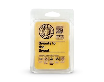 Creamy Honey, Vanilla and Citrus Scented Horror Themed Wax Melts - Sweets to the Sweet by House of Wax Melts - For Use in Warmer