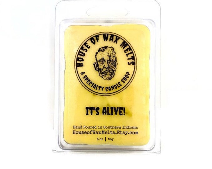 Electric Rain, "It’s Alive!" Scented Wax Melts, Airy, Watery, Warm Amber