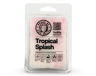 Clean Floral Scented Wax Melts | Tropical Splash by House of Wax Melts | 3oz 85g | Handmade in Indiana