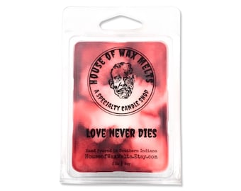Cinnamon Sugar Candy Scented Wax Melts, "Love Never Dies" by House of Wax Melts, Perfect for Valentine's Day, Home Fragrance for Warmer