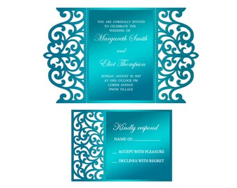 Download Invitations Announcements Mascara Vector Figures Studio V3 Svg Wedding Invitation Card Template Lasercut Download Silhouette Cameo Circuit Paper Party Supplies