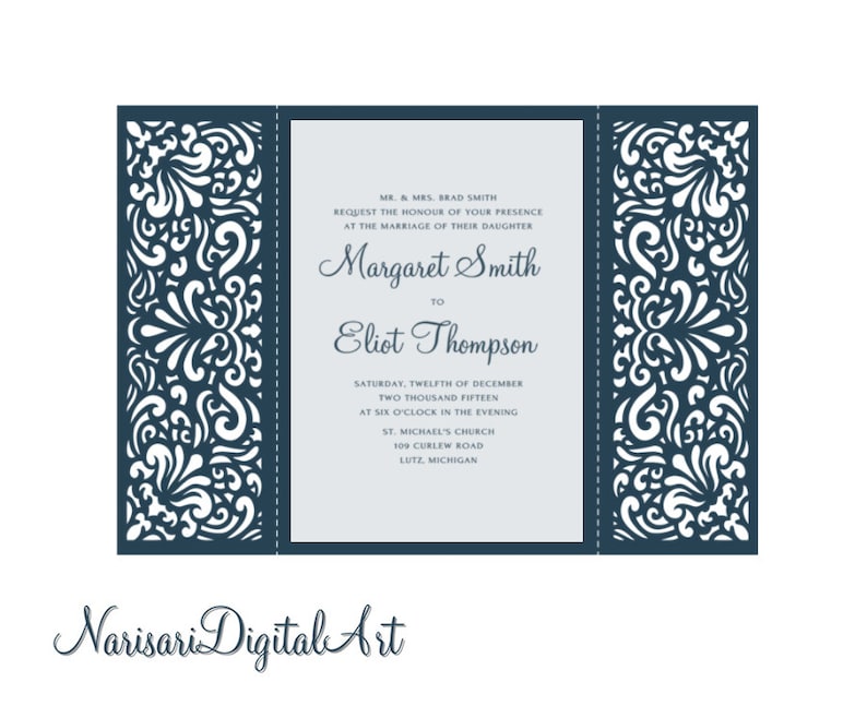Free Free 89 Gate Fold Template Free Wedding Invitation Svg Files For Cricut SVG PNG EPS DXF File