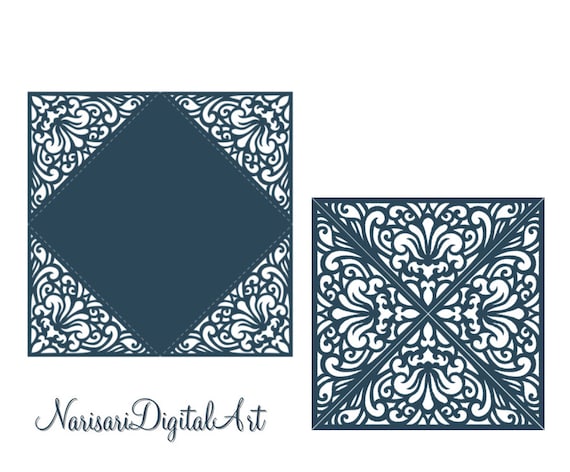 Wzór Karty Koperty Wesele Zaproszenie Four Fold 5 X Etsy