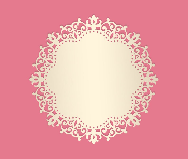 Download Ornamental Doily Cricut Silhouette Template Stencil Png Cake Decoration Dxf Vector Cutting File Svg Wall Decor Round Coaster Templates Craft Supplies Tools Vadel Com