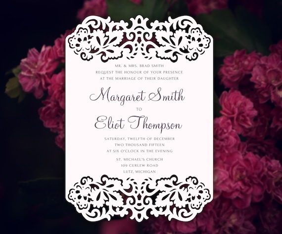 wedding invitation frame template