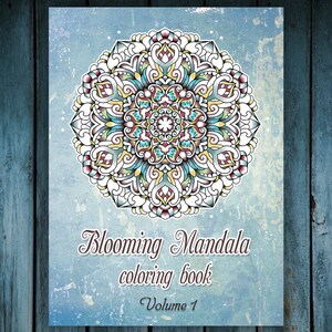 Printable Mandala Coloring Pages, Printable mandalas, Adult Coloring E-Book, Relaxing coloring pages PDF Instant Download