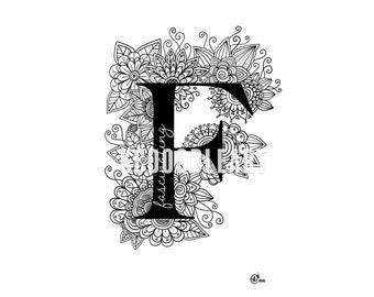 Letter F - Instant Digital Download