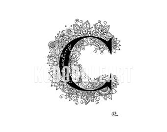 Letter C - Instant Download