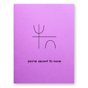 carte de fin d’études en mathématiques | Maths Merci Jeu de mots | Sécante à Aucun | Sec Nerd Geek Professeur Tuteur Trigonométrie Graphe Algèbre Géométrie Mère Père