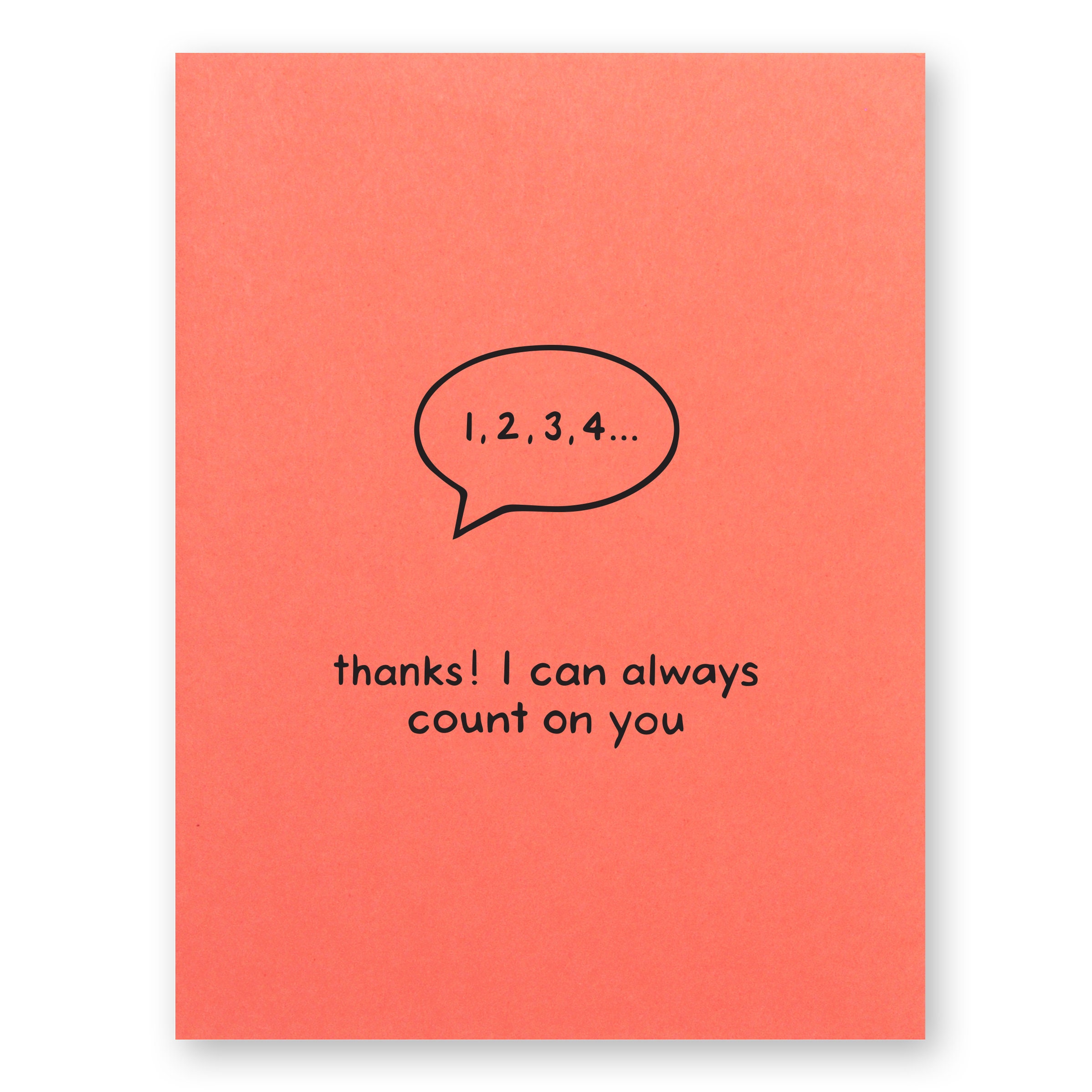 Thank you card Greeting Card by Madame Memento