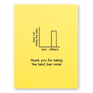 Carte de remerciement mathématique | Statistiques mathématiques Statistiques Barre graphique Barre Aucun jeu de mots | Data Science Nerd Geek Actuaire Actuaire Enseignant Actuariel Parent Père Mère
