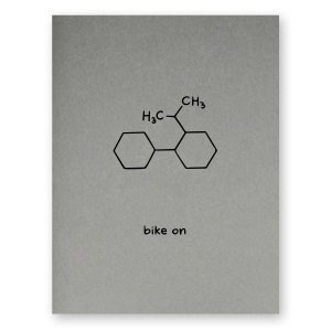 Carte de graduation de bicyclette | Bike On Chemistry Science Nerd Cycle Geek Sport Cycliste Kinesiology Kinesiologist Biology Fitness Exercise