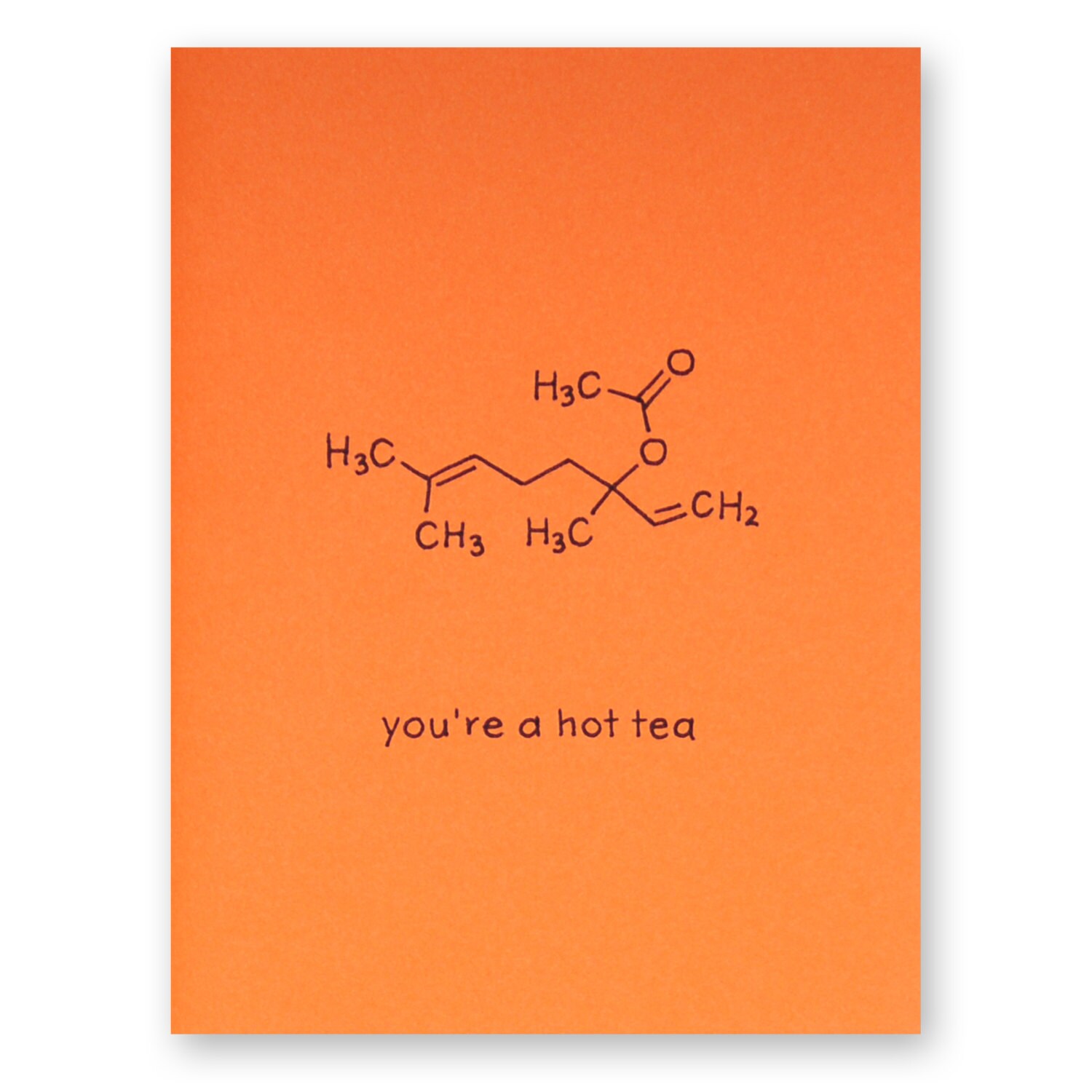 Hot Tea Valentine Pun Love Chemistry Card Tea Lover Earl Etsy