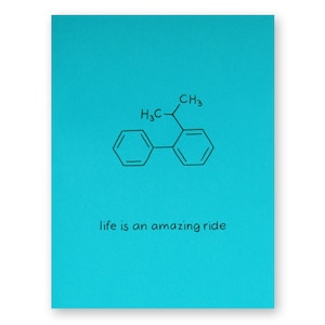 carte de retraite scientifique | | de chimie du vélo La vie est une balade incroyable | Vélo Nerd Cycle Cycliste Graduation Anniversaire Geek Sport Athlète