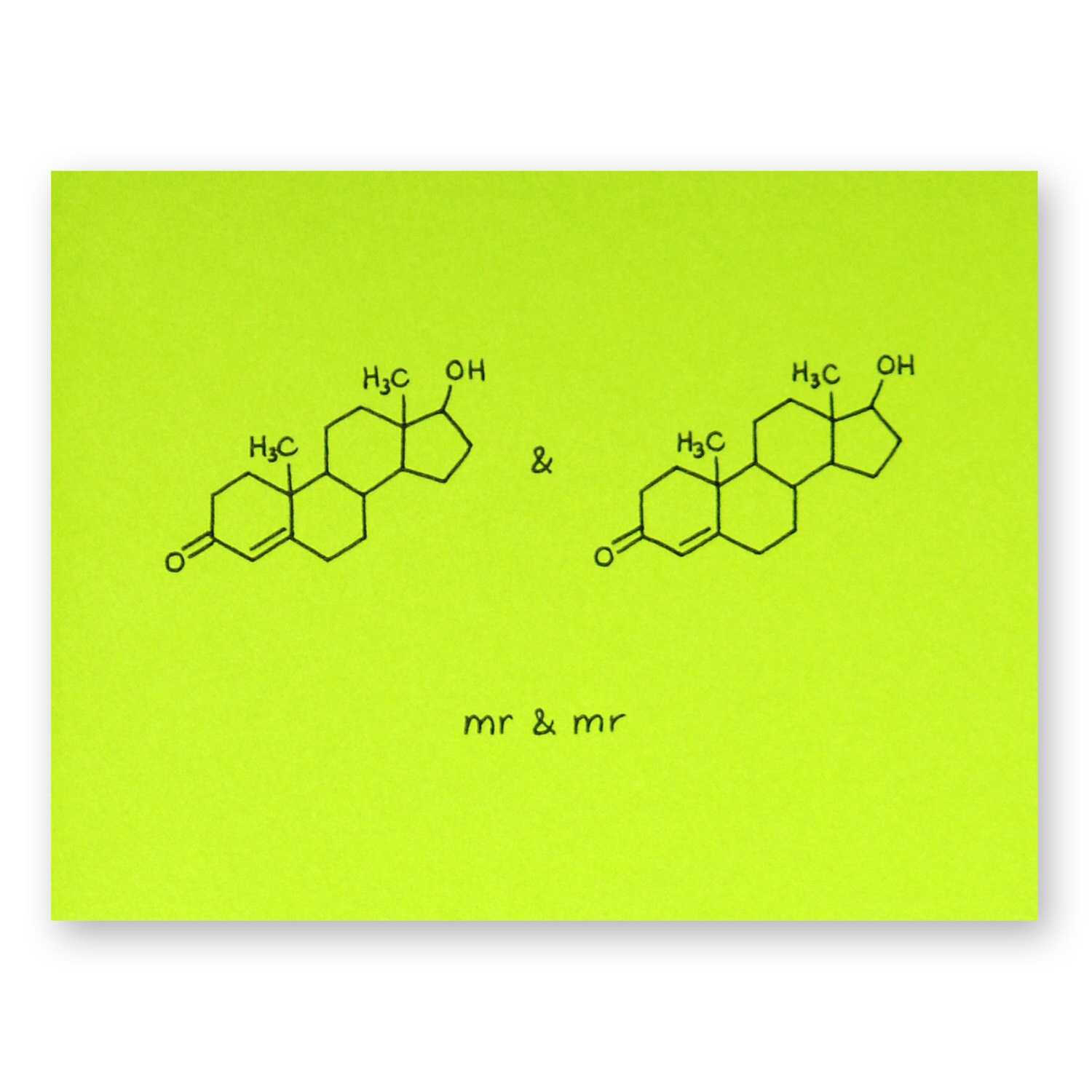 Chemistry Wedding Card Science Wedding Card Mr and Mrs Etsy UK