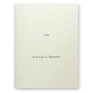 Infinity Carte de mariage | Maths Anniversary Love Valentine Carte | Toujours et pour toujours | Math Science Physics Doctor Biochimie Biologie Nerd