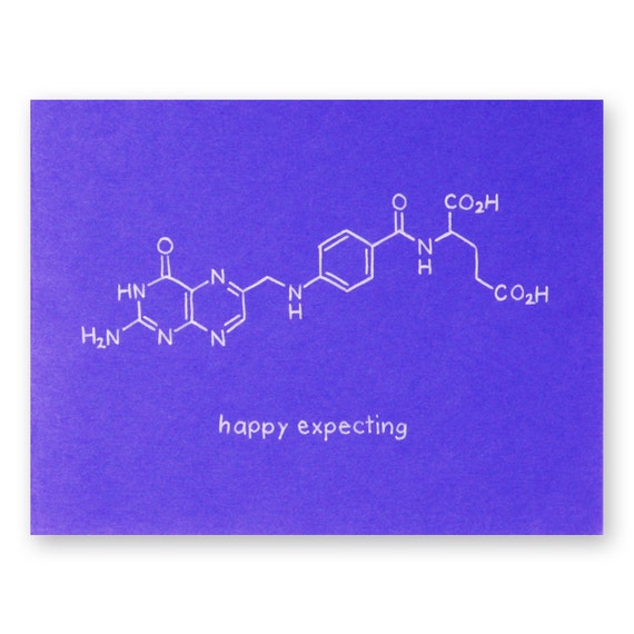 Nerd Baby Shower Card Pregnancy Chemistry Science