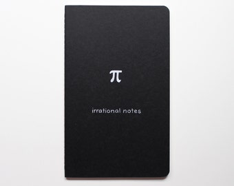 Pi Math Nerd Journal Notebook (LARGE) - Irrational notes - Pi Day funny hilarious mathematics number geek gift