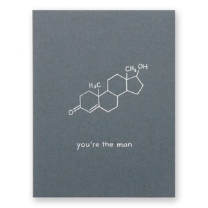 Man Nerd Chemistry Card - You’re The Man - Fête des Pères, Anniversaire, Guy Science Geek carte