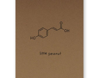 Chemistry Nerd Baby Card or Birthday Card for a Kid - Little Peanut