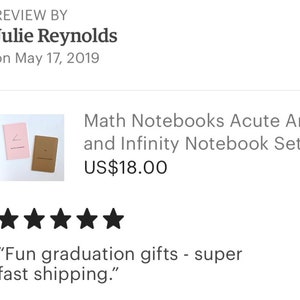 Cute Maths Notebook | Acute Angle Infinity Notebooks | Math Geometry ...