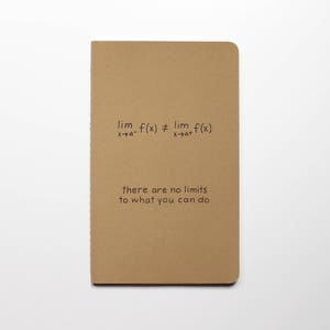 Notebook Calculus Limits | No Limits To What You Can Do | Graduation Gift Math Nerd Geek Journal Diary Notes Number Mathematics Teacher