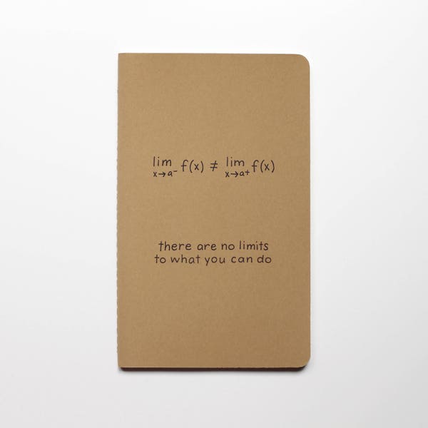 Notebook Calculus Limits | No Limits To What You Can Do | Graduation Gift Math Nerd Geek Journal Diary Notes Number Mathematics Teacher