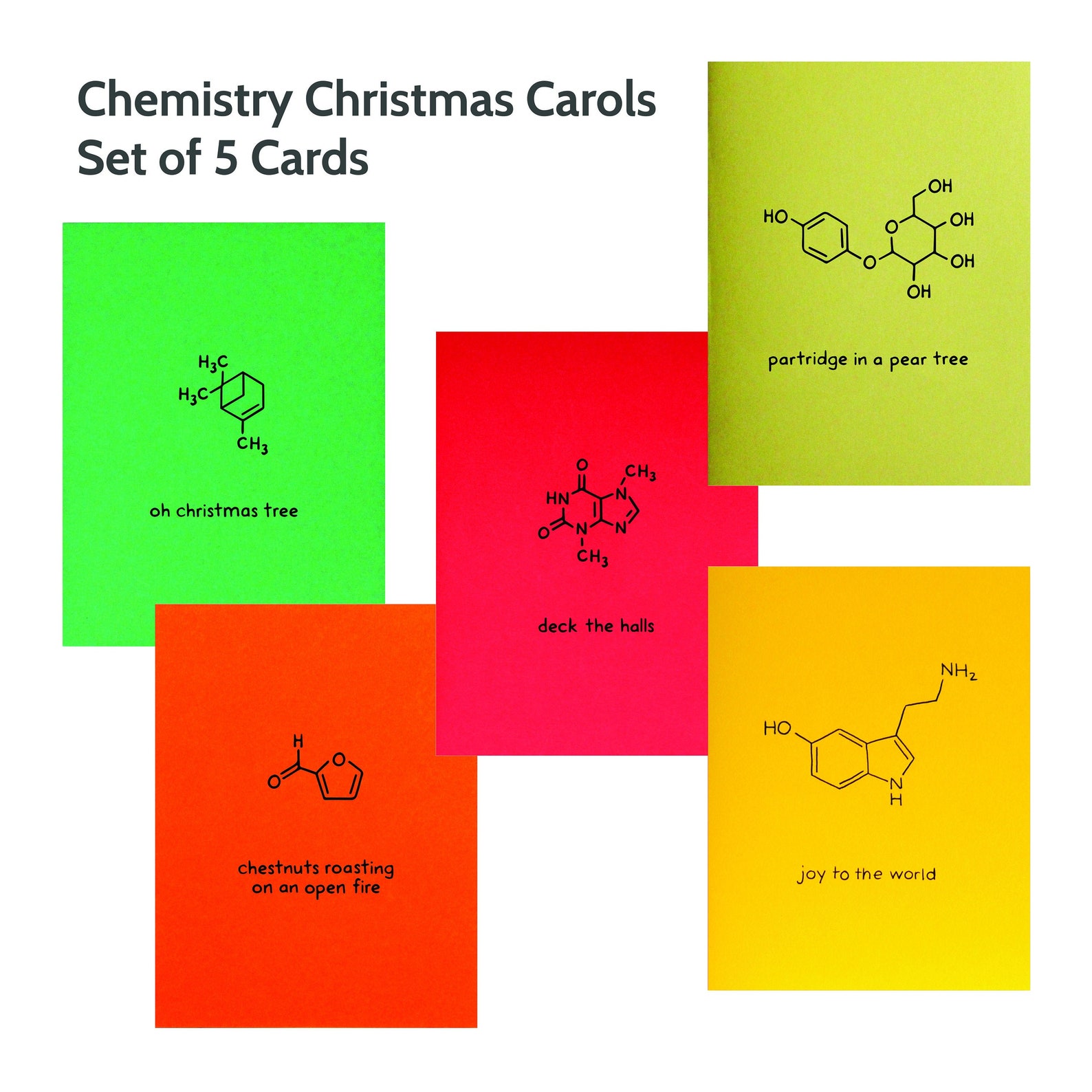 Chemistry Christmas Cards 