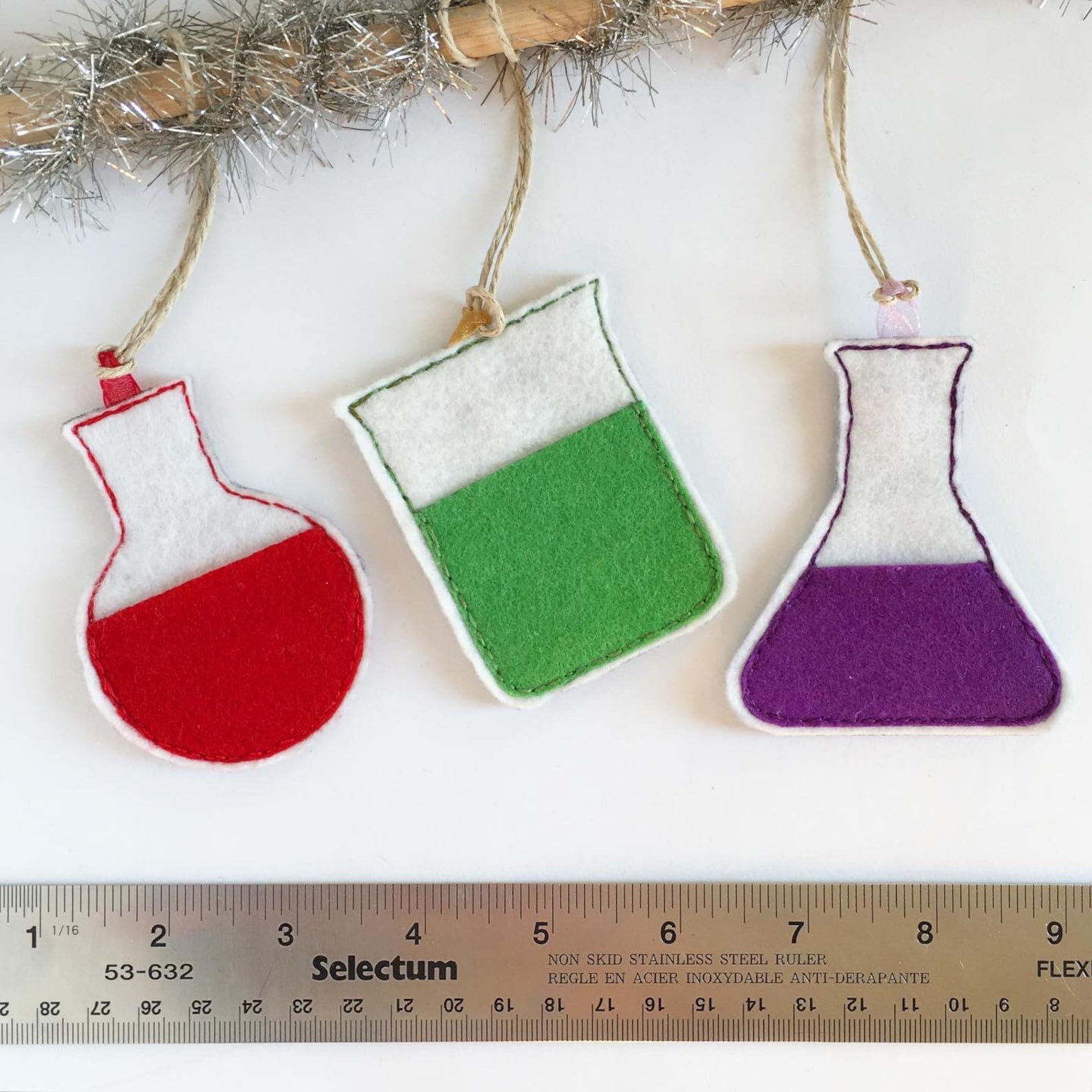 Chemistry Lab Ornaments Beaker Flask Science Christmas Tree Etsy