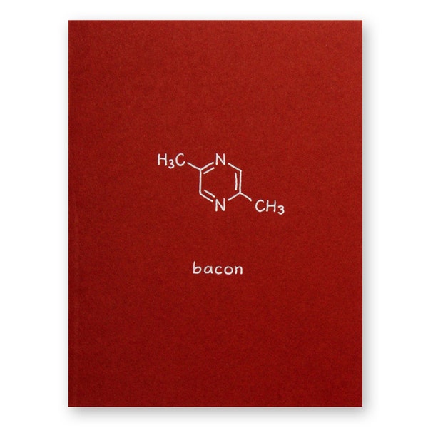 Bacon Chemistry Card | Foodie Food Science Nutrition Nerd Geek Card Breakfast Meat Lover Scientist Cook Chef Restaurant Butcher Pig Farmer